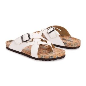 Women's Sandals by Muk Luks Tanner White Size 8 New With Tags